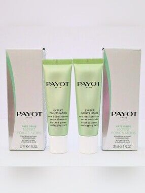 PAYOT Paris Pâte Grise Expert Points Noirs 1oz/30ml x2 NIB Acne Blackhead